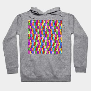 Cats pattern - colorful Hoodie